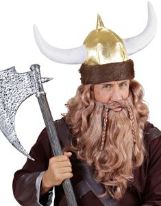 Vikinghatt med Pelskant og Horn