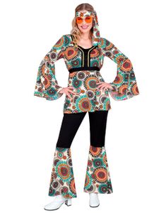 60's Mandalamønstret Hippiekostyme til Dame