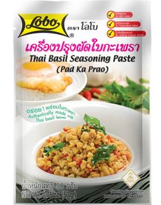 Thai Basil Seasoning Paste (Pad Ka Prao) - Lobo 50 gram (Thailand)