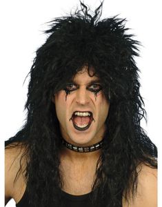 80-Talls Rocker - Svart Parykk