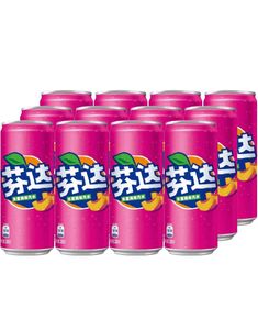 12 stk Fanta White Peach - Ferskensmak - Helt Brett 12x330 ml (Kina)