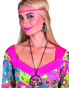 Sølvfarget Hippiesmykke og Øredobber