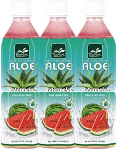 20 stk Tropical Aloe Vera Vannmelon Leskedrikk 500 ml - Hel Eske (Taiwan)