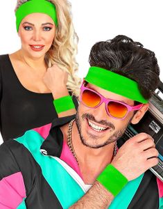 2 Stk Grønne Svettebånd Neon til Arm