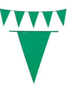 10 Meter Banner med Grønne Vimpel Flagg