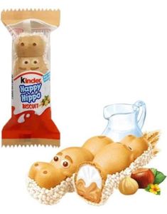 DATOVARE - Kinder Happy Hippo Hasselnøtt Kjeks 21 gram (19.02.2025)