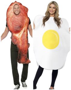 Parkostyme - Egg og Bacon Kostyme