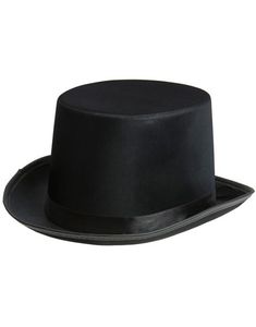 Deluxe Svart Flosshatt med Silkebånd