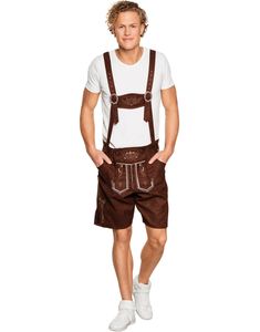 Brun Oktoberfest Semsket Lederhosen