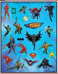 84 stk Lisensiert Justice League Klistremerker
