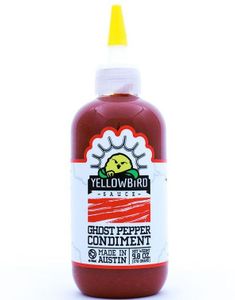 DATOVARE - Yellowbird Ghost Pepper Condiment - Sterk Ghost Pepper Saus med Tomat- og Gulrotbase 278 gram (USA Import) (11.04.2026)