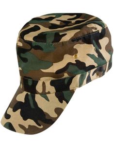 Militærmønstret Caps med Borrelås