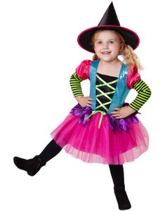 Fargerikt Heksekostyme til Barn
