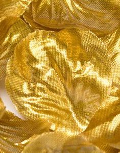 Metallisk Gullfargede Roseblader 164 Deler