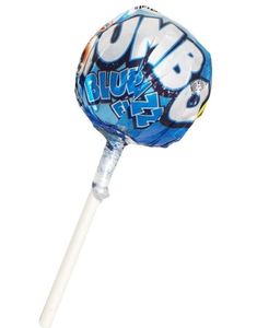 Zed Jumbo Pop Blue Raspberry - Jawbreaker Kjærlighet på Pinne med Tyggiskjerne