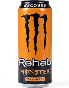 Monster Energy Rehab Peach Tea - Energidrikk med Ferskentesmak 500 ml (Tyskland)