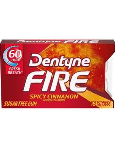 Dentyne Fire Spicy Cinnamon - Sukkerfri Tyggegummi (USA Import)