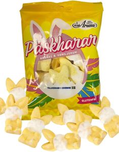 Aroma Påskeskum - Påskehareformet Skumgodteri med Ananas og Vaniljesmak 90 gram