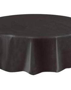 Svart Rund Plastduk 213 cm