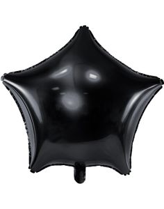 Stjerneformet Svart Folieballong 48 cm