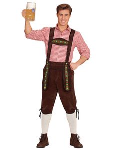 Brun Lederhosen med Seler