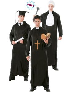 3in1 Eksamen / Prest / Dommerkostyme