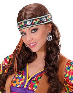 Hippie Klipsøredobber med Fredstegn