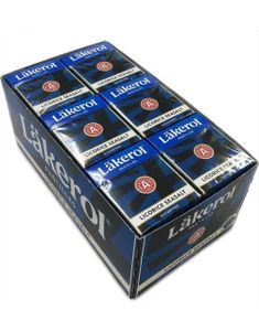 24 stk Läkerol Sugarfree Licorice Seasalt / Lakris Sukkerfrie Pastiller med Havsaltsmak - Hel Eske