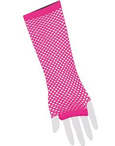 Neon Rosa Lange Nettinghansker