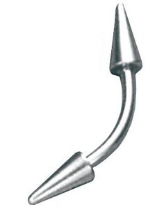 On The Edge Silver - 1,2 x 8 mm Øyenbrynspiercing