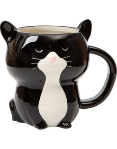 Søt Katteformet Keramikk Krus