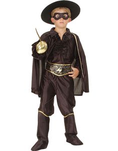 Junior El Zorro Inspirert Barnekostyme