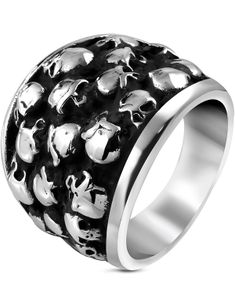Grave of Skulls - Ring i Kirurgisk Stål