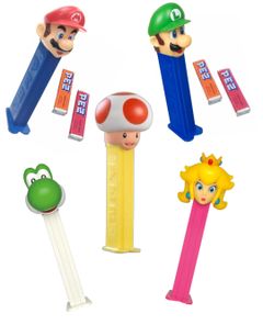 Taste Them All - Pez Super Mario - Fem Varianter - Pakketilbud