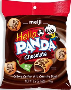 Meiji Hello Panda Chocolate - Små Kjeks med Sjokoladekremfyll 62 gram (Japan)