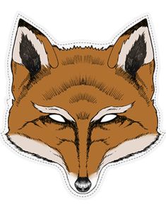 Woodland Fox - 26x28 cm Pappmaske