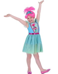 Trolls Band Together Barnekostyme - Lisensiert Kjole til Jente 