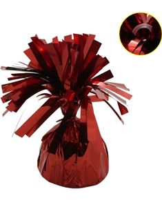 Ballongvekt i Folie med Festering - Rød