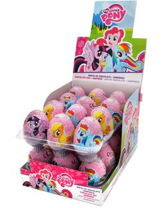 24 stk My Little Pony Sjokoladeegg med Overraskelse - Hel Eske