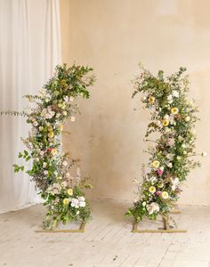 Gullfarget Halv-Buer i Metall 2 m & 1,8m