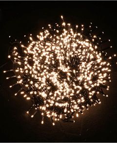 Lysslynge med 1000 Varmhvite LED-Lys og 7 Lysfunksjoner - Innen- og Utendørsbruk 20 meter