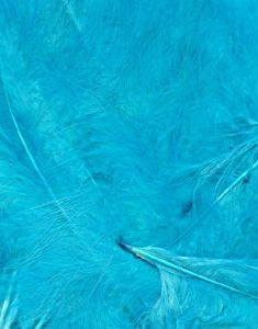 8 gram Turkise Dekorative Fjær 6-12 cm