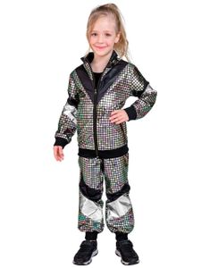 Holografisk/Iriserende 80-talls Grilldress til Barn