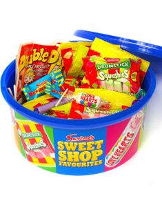 Swizzels Sweet Shop Tub 650 gram - Gaveeske med Forskjellig Godteri