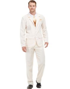 Beige 20-Talls Kostyme til Mann