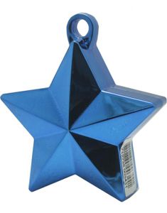 Ballongvekt med Stjerneform - Metallisk Blå