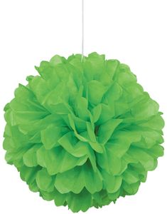 Lime Grønn Puff Pom Pom 40 cm