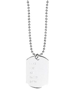 Militærsmykke med ID-tag