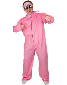 Rosa Joggedress til Herre - Onesize