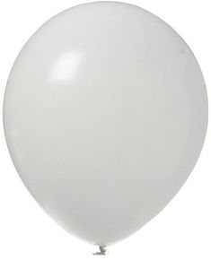 10 stk 30 cm - Hvite Ballonger
